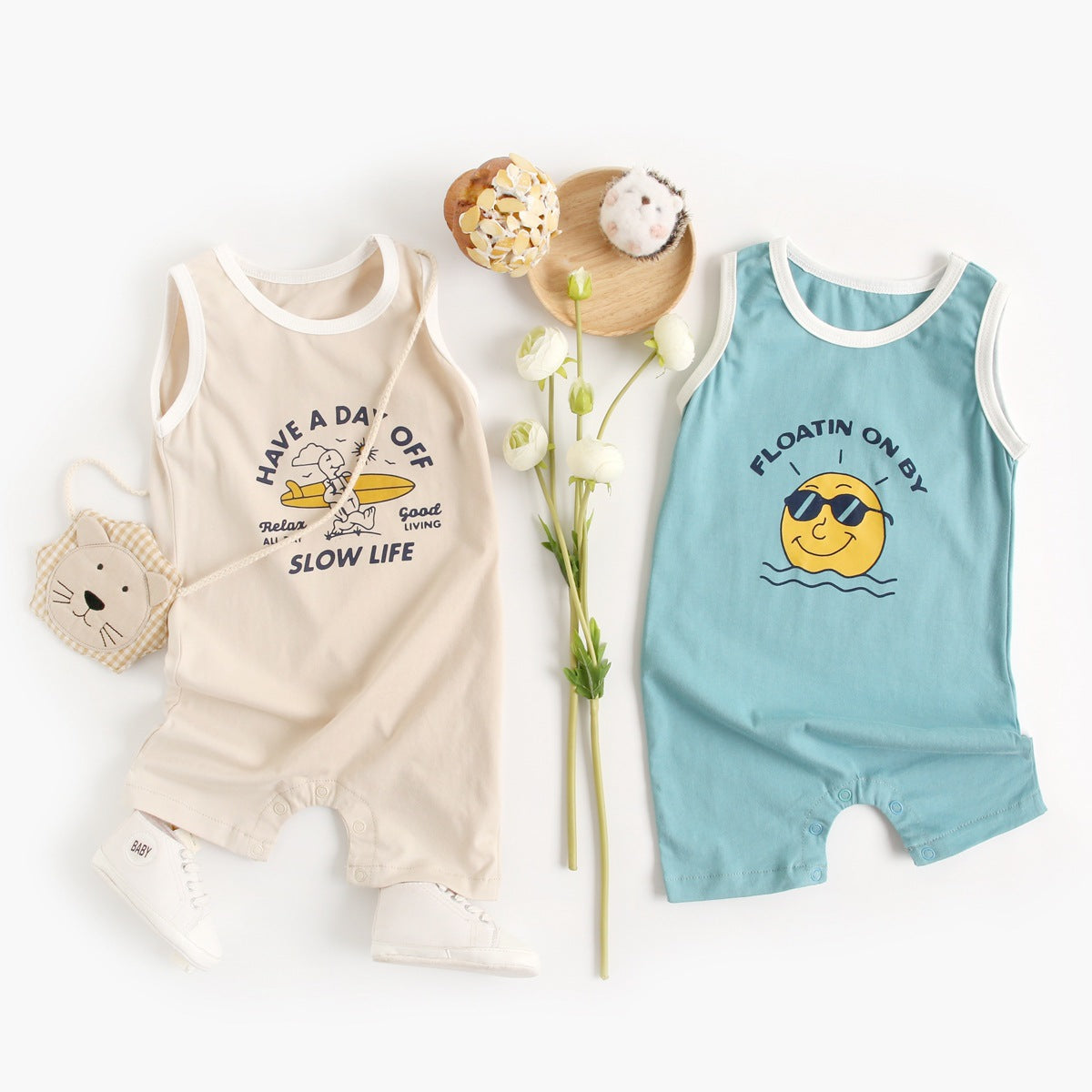 Clothes For Babies Vest Baby Cotton Jumpsuit