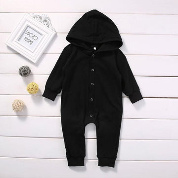 Long Sleeve Hooded Romper