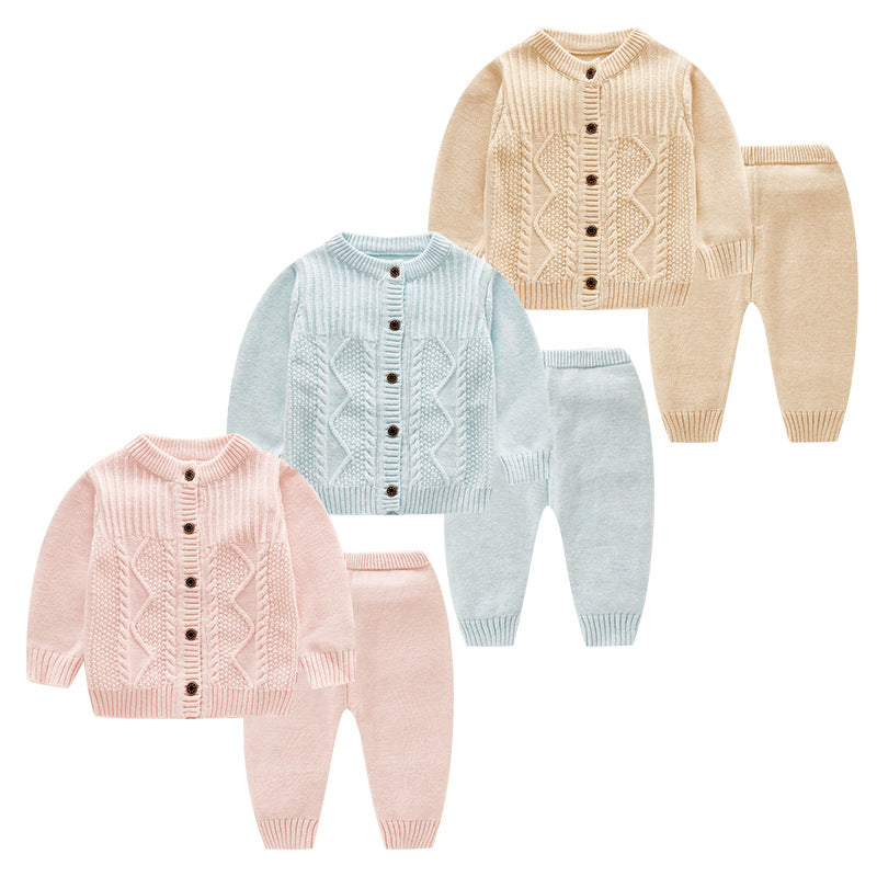 Infant Sweater Cotton Knitted Children's Suit 0-2 Years Old Men And Women