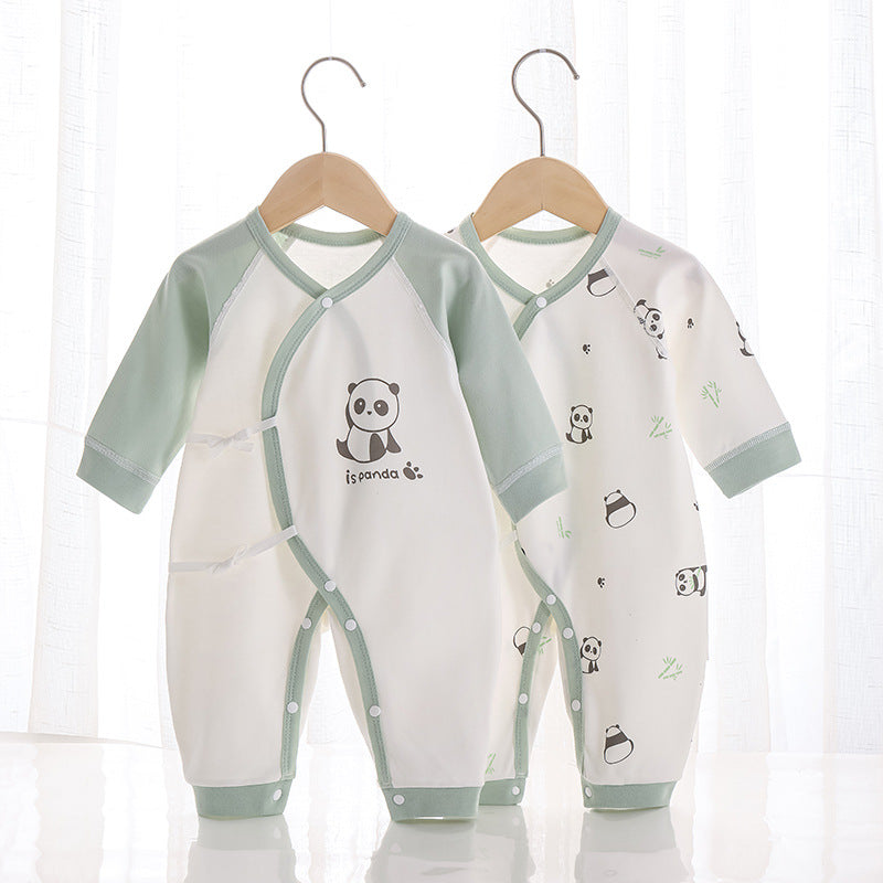 Newborn Clothes Pure Cotton Boneless Baby Jumpsuit Four Seasons Bandage