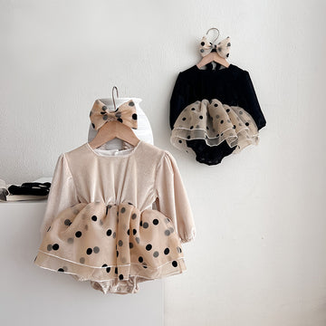 Baby Rompers Polka Dot Triangle