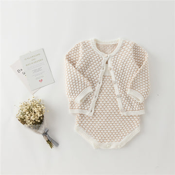 Sweet Baby Cardigan Jacket Romper Romper