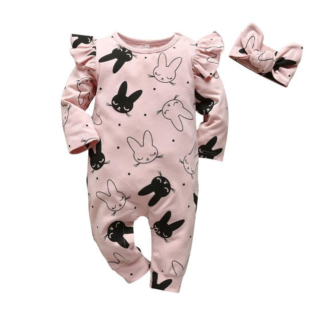 Baby print jumpsuit