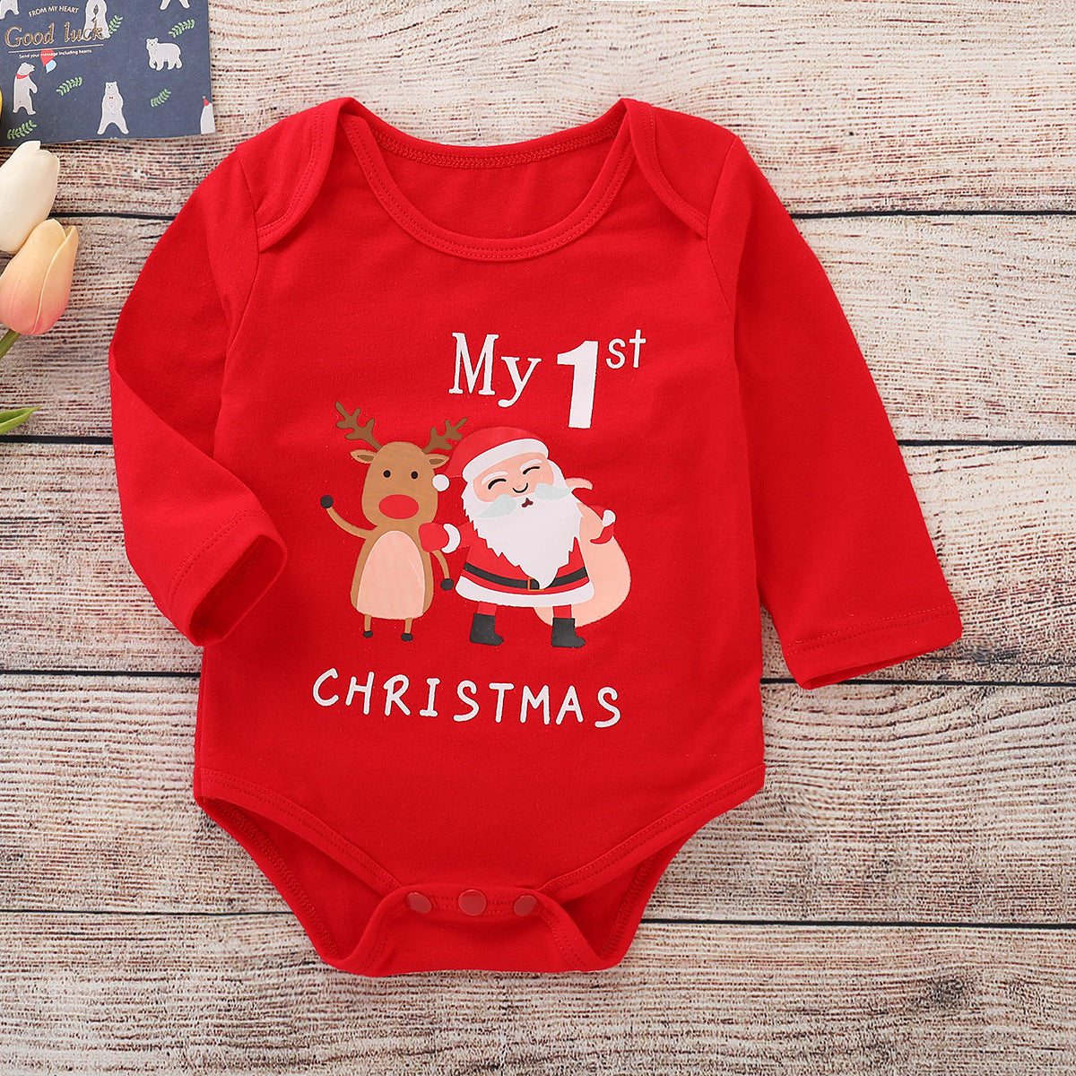 Christmas children's long sleeve jumpsuit