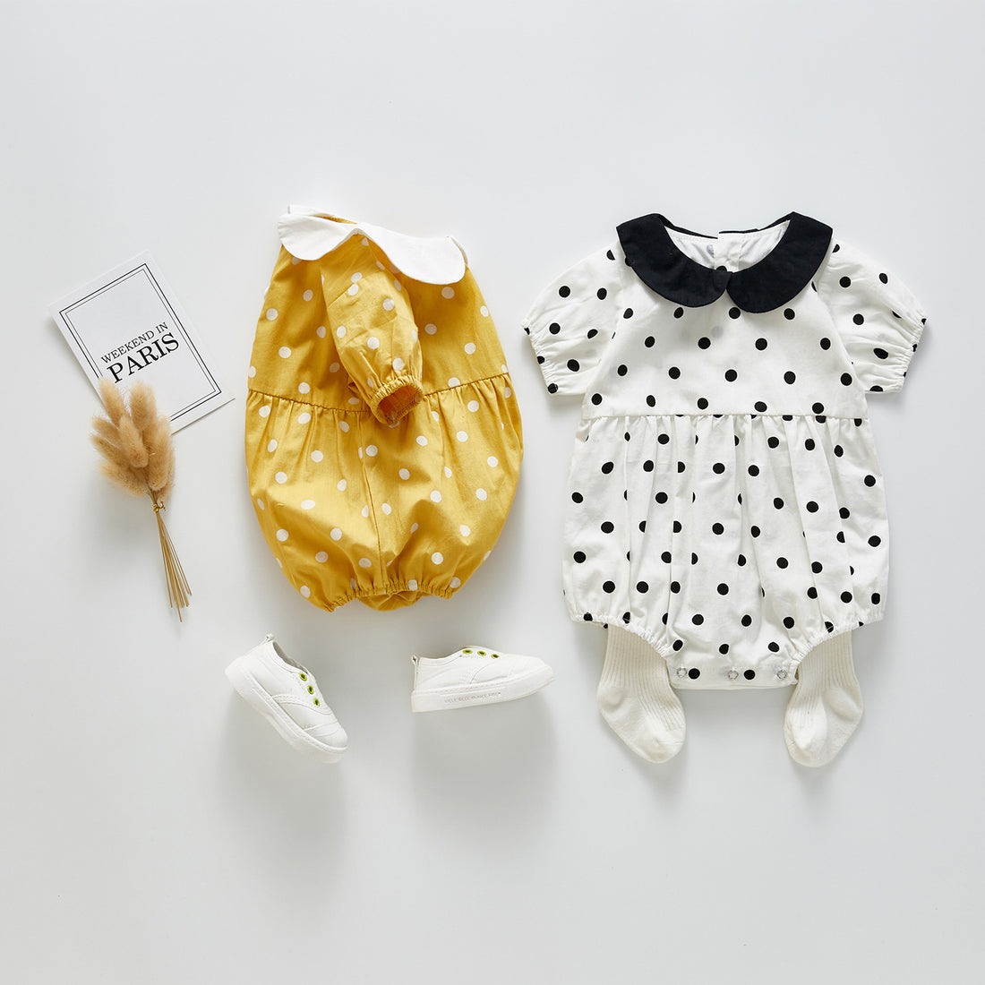 Infant short sleeve jumpsuit