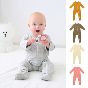 Breathable Baby Autumn Bamboo Fiber Romper