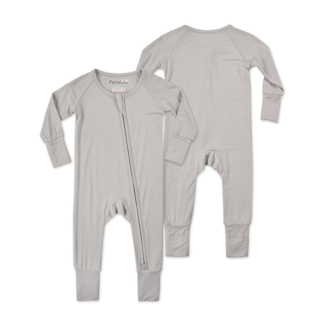 Bamboo Fiber Infant Creeper Zipper Bodysuit