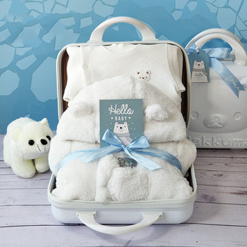 Baby Gift Box Thick Quilted Polar Bear Romper Jumpsuit For Men And Women