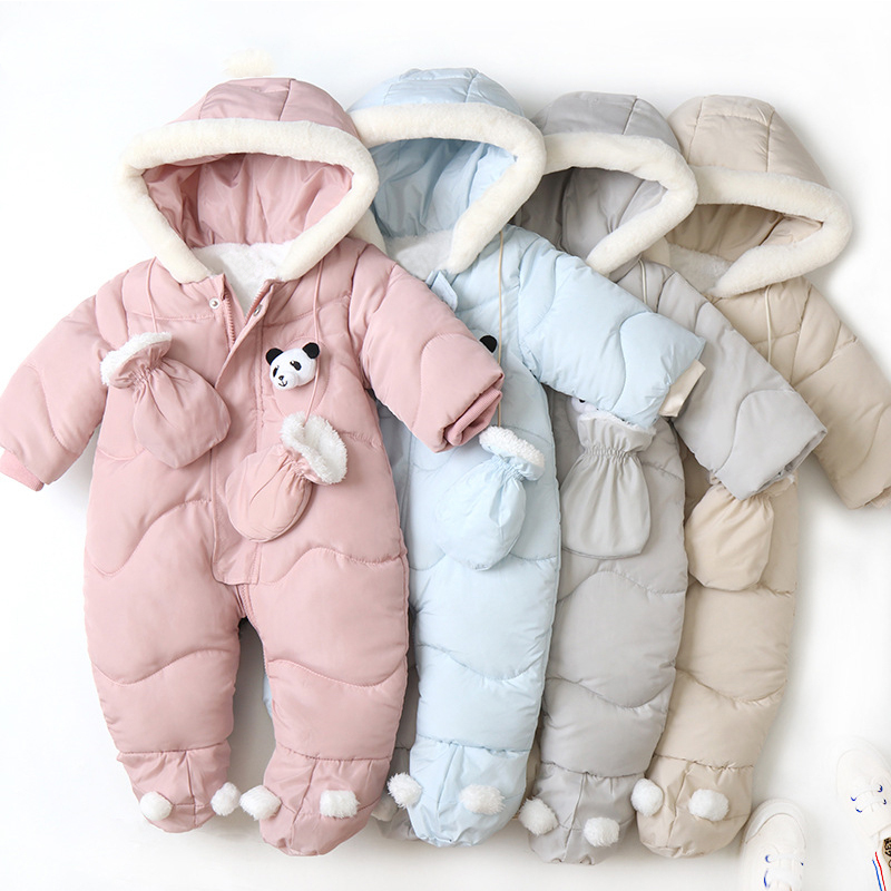 Children's One-piece Clothes For Keeping Warm Outside