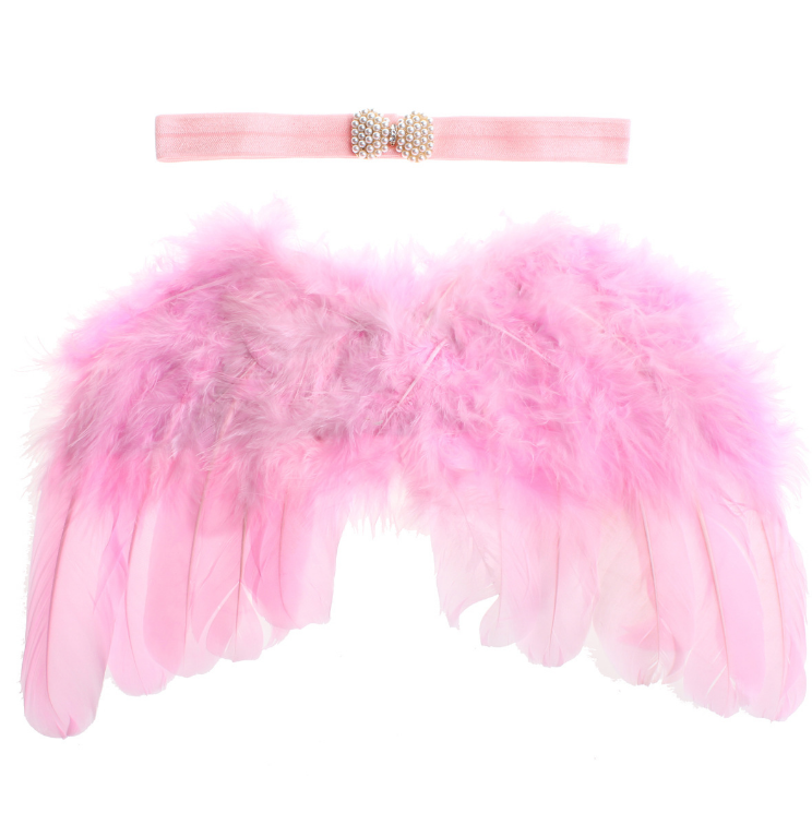 Children's Headband With Angel Feather Wings