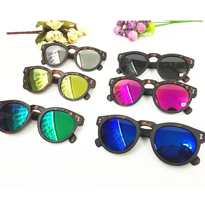 Colorful Film Leopard Frame Children Sunglasses Sunglasses