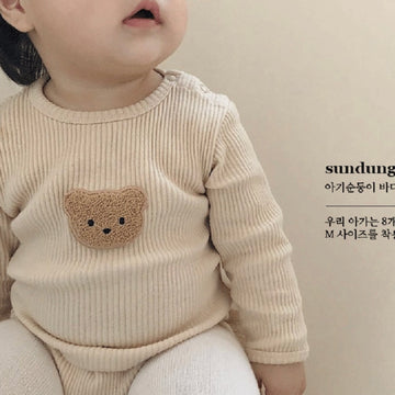 Ins Korea Autumn Infant And Toddler Bear Wrapped Fart Coat