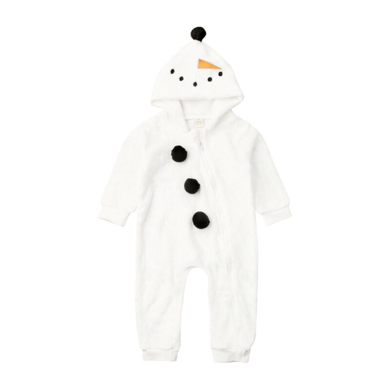 Hooded snowman jumpsuit