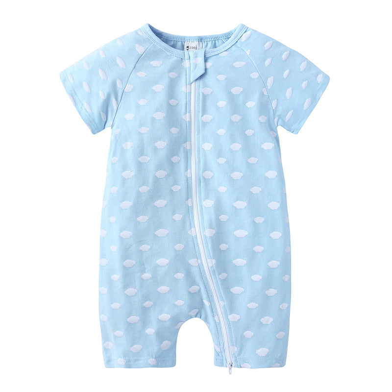 Summer Newborn Short-sleeved One-piece Romper