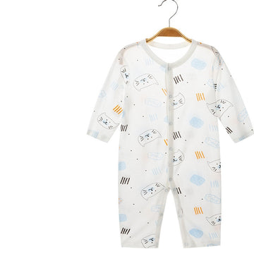 Summer thin long-sleeved newborn baby romper