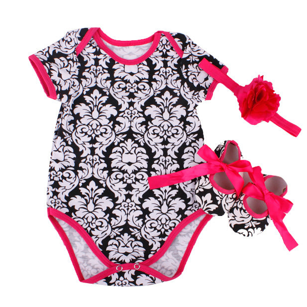 One-piece Romper Baby And Toddler Short Sleeve Triangle Climb