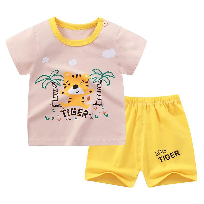 Children Clothes Baby Short Sleeved Shorts Two Piece Suit