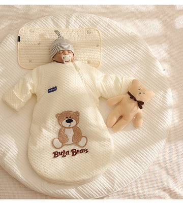 Autumn And Winter Thickening Spring And Autumn Pure Cotton Newborn Baby Anti-shock Sleeping Bag
