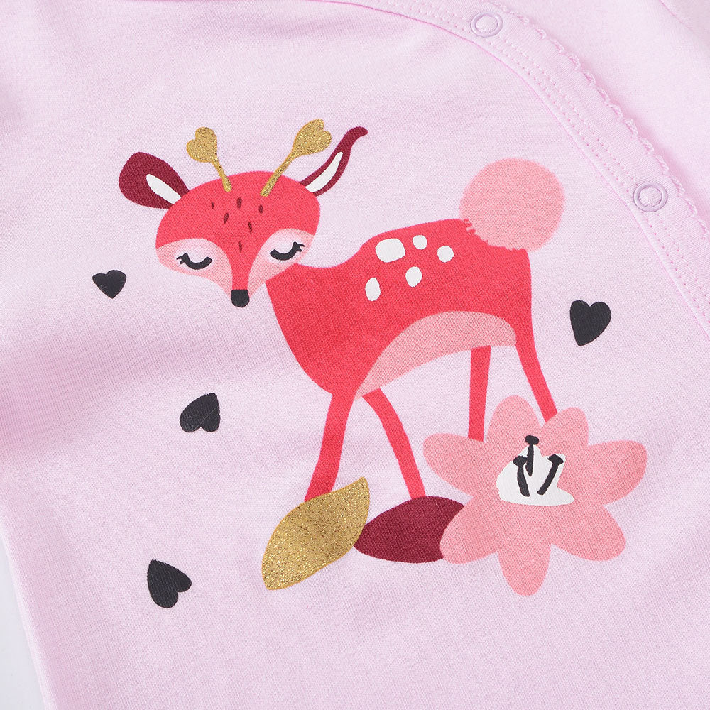 Baby long-sleeved cotton romper