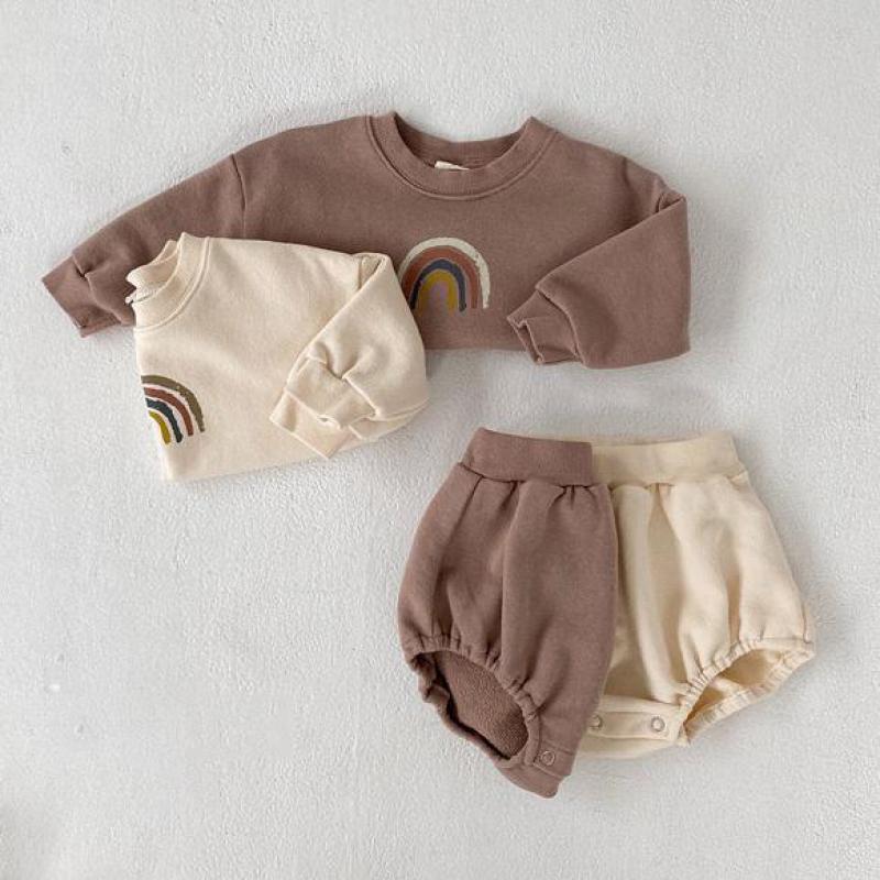 Long sleeve shorts children's suit