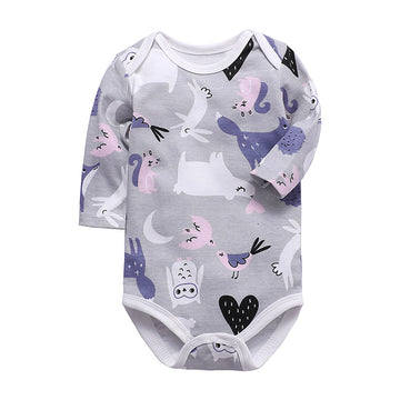 One-Piece Cotton Baby Long-Sleeved Triangle Romper