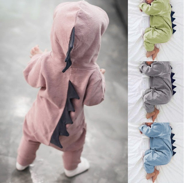 Dinosaur hooded jumpsuit