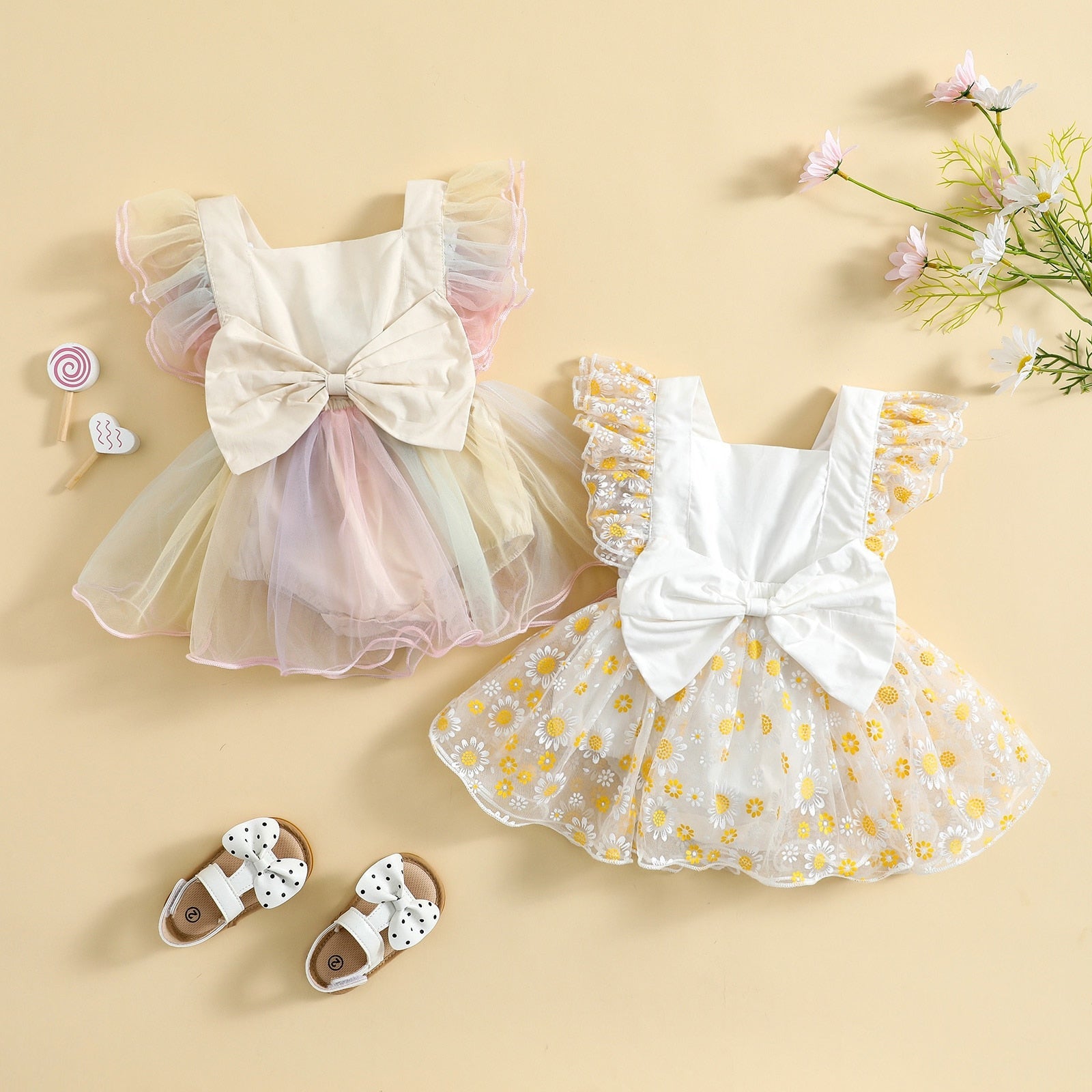 Little Fairy Bow Triangle Hoodie Dress