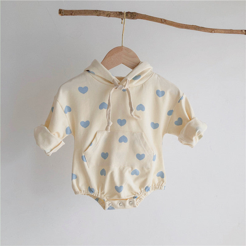 Love Bag Fart Romper Male And Female Baby Foreign Style Jumpsuit