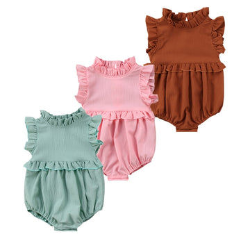 Gwen Sleeveless Ruffled Romper