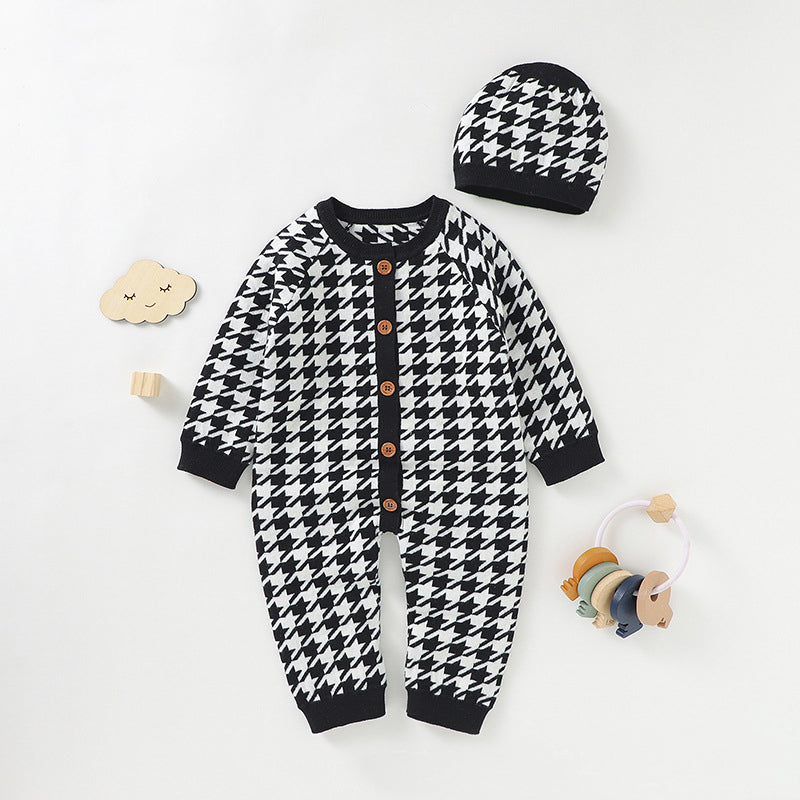 Men's And Women's Baby Cotton Sweater Crawling Clothes