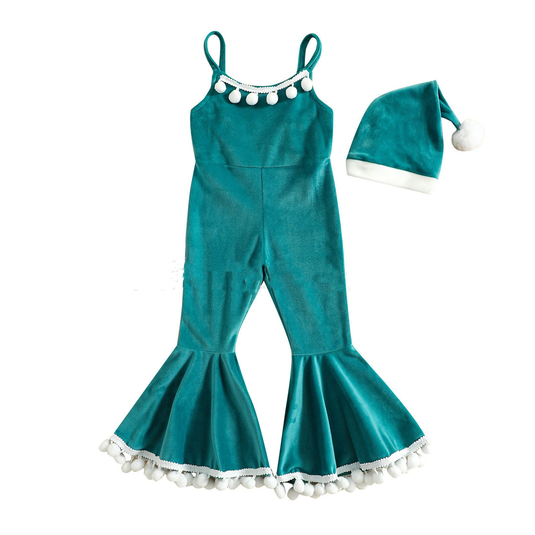 Christmas Children's Clothing Baby Girls' One-pieces Ball Cute Jumpsuit Outer Wear Two-piece Set