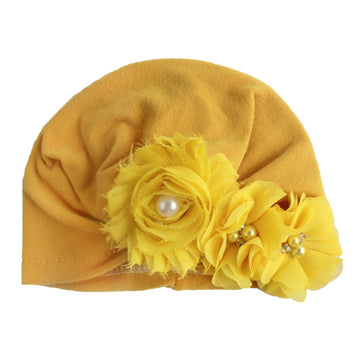 Baby Cotton Sun Flower Plus Four Flower Head Cap