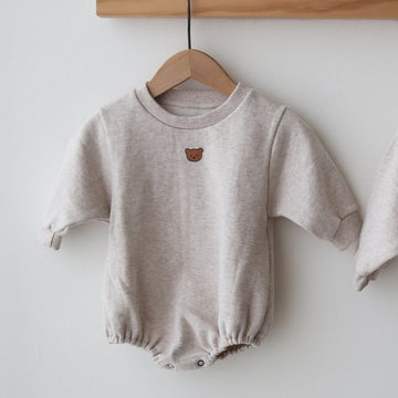 Fashion Simple Solid Color Cotton Baby Onesies