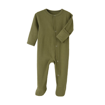 Baby Jumpsuit Rib Long Sleeve Romper