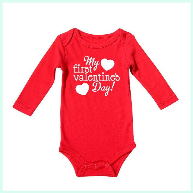 Valentine's Day Newborn Baby Summer Rompers Cotton In