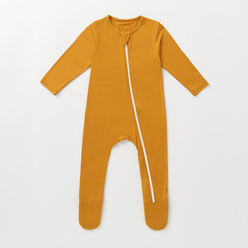 Breathable Baby Autumn Bamboo Fiber Romper