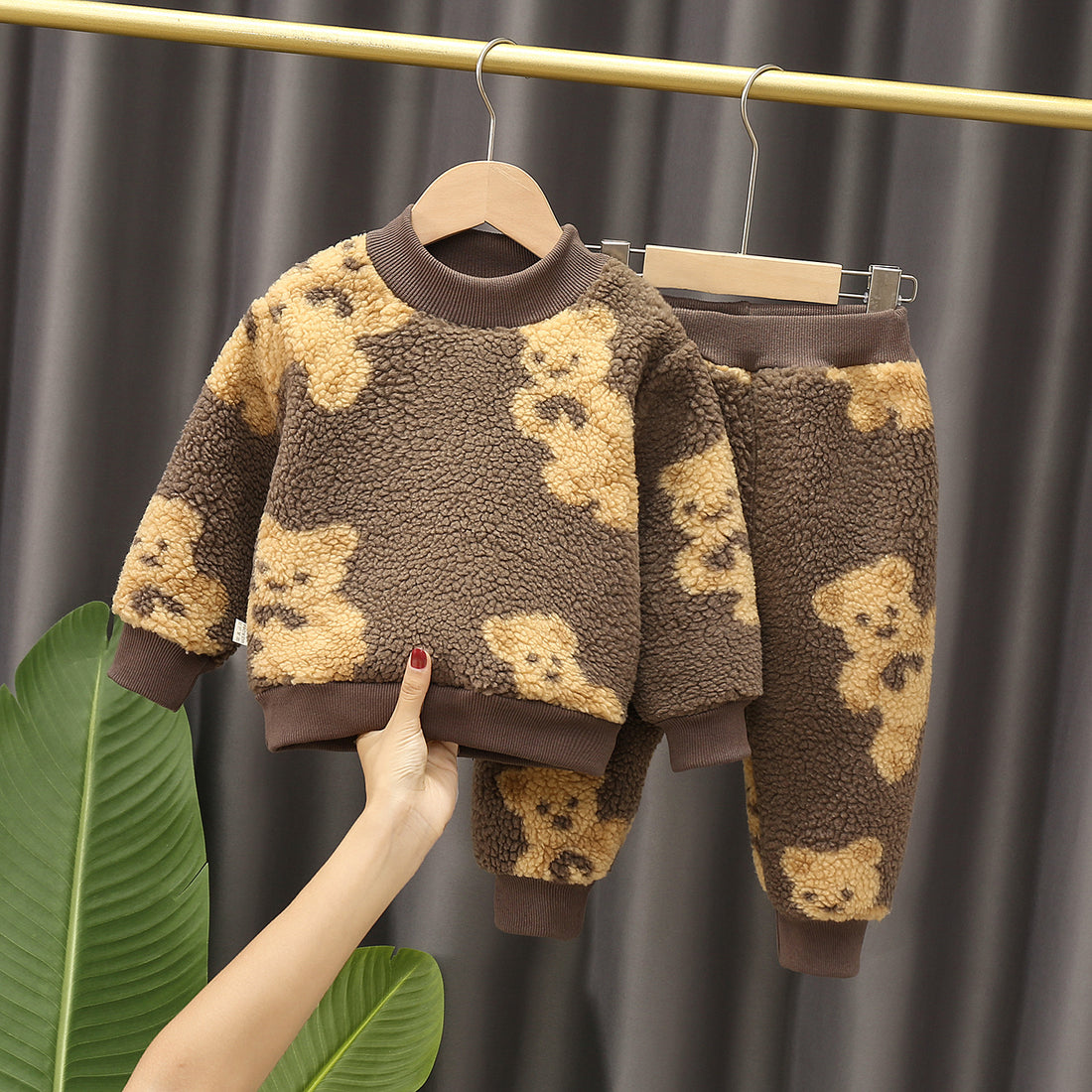 Baby Boy's Western Style Autumn And Winter Clothes Children's Casual Sweatshirt Two-piece Set